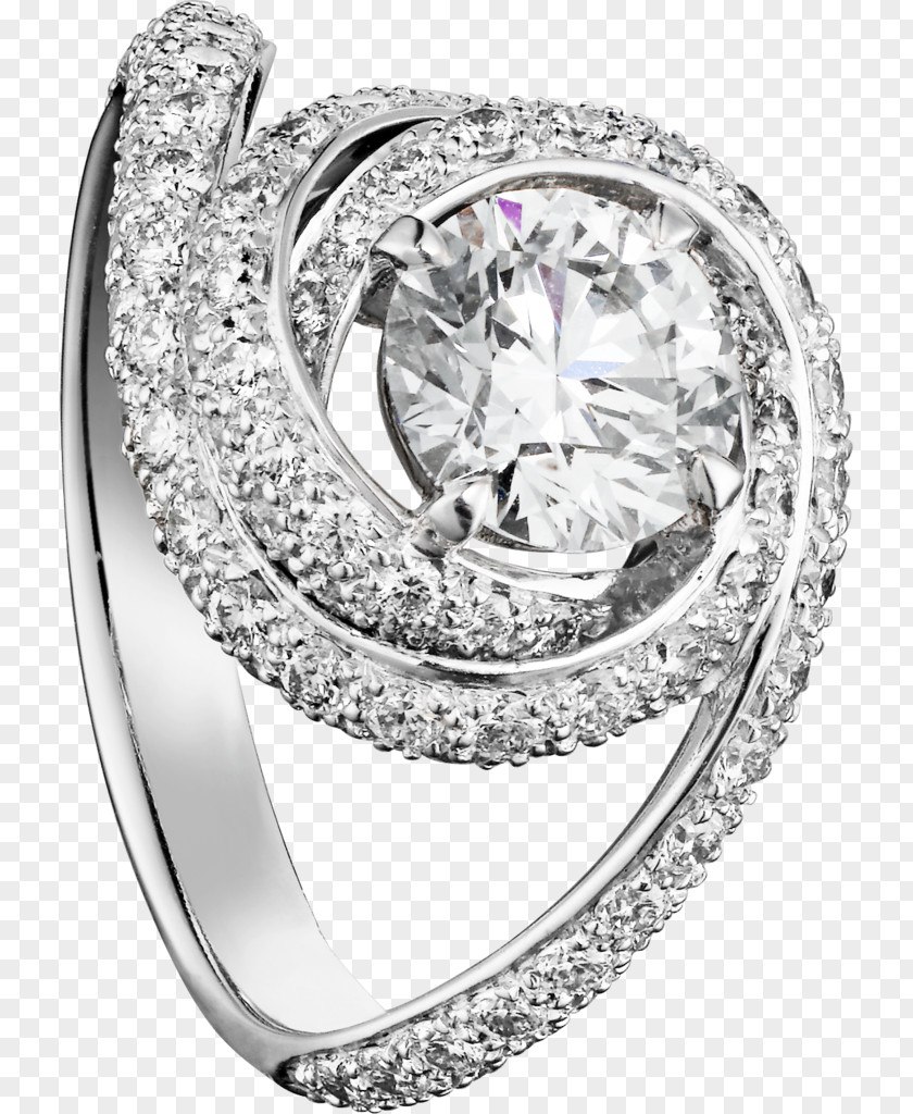 Span And Div Engagement Ring Diamond Cartier Brilliant PNG