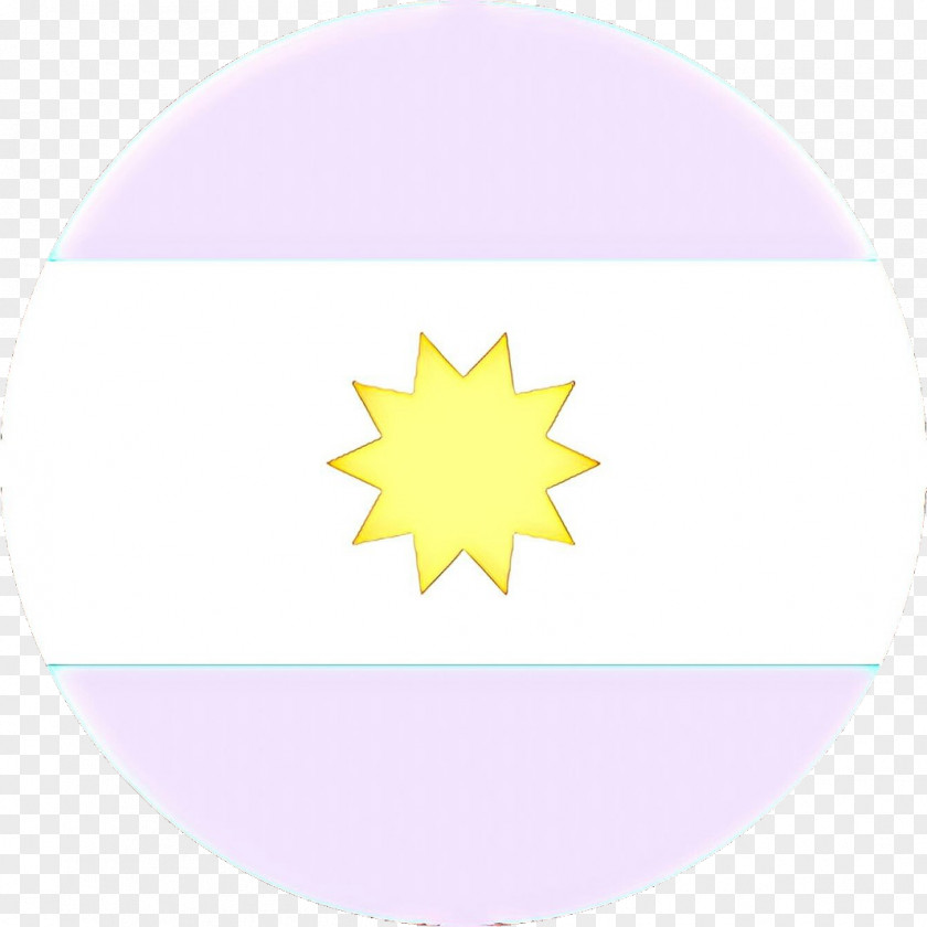 Star Yellow White Circle Pattern PNG