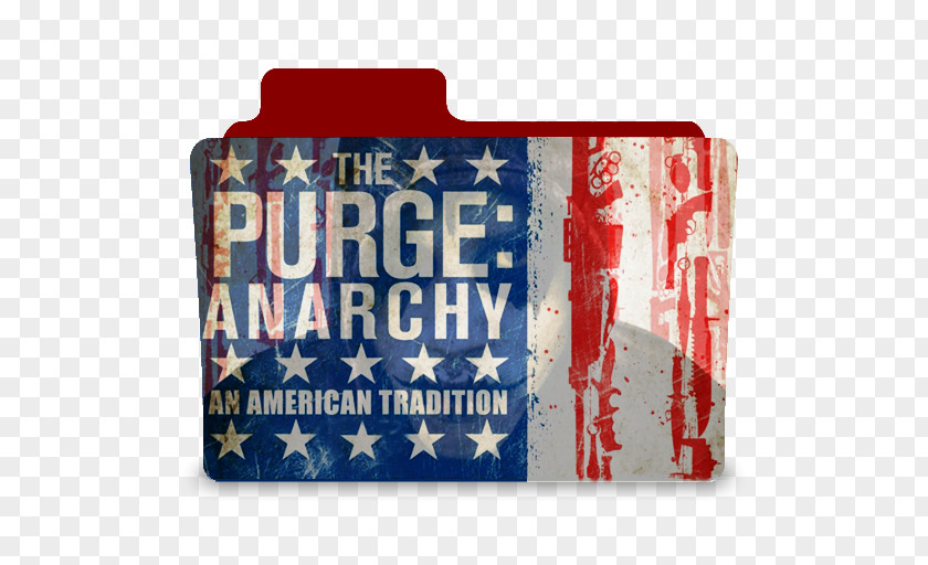 The Purge Anarchy Movie Poster 24Inx36In 24x36 Flag Rectangle Cobalt Blue PNG
