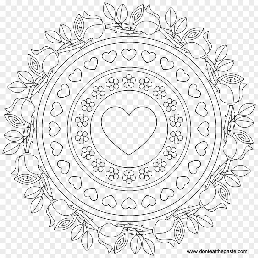 Birthday Cake Coloring Book Mandala Happy! PNG