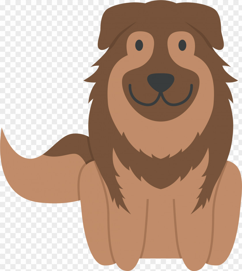 Brown Lion Dog Vector Puppy Euclidean PNG