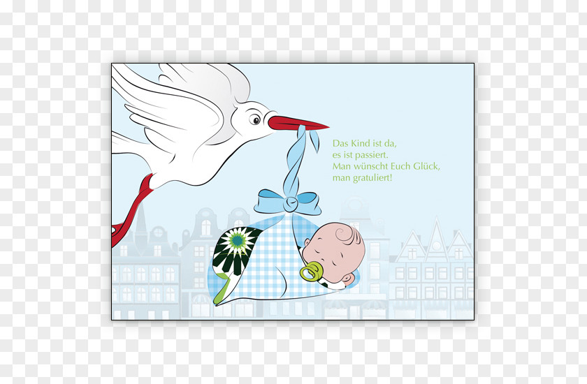Child Birth In Memoriam Card Infant White Stork PNG