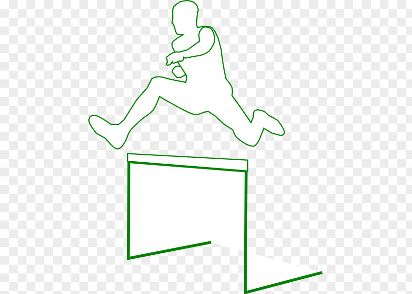 Small Hurdles Hurdling Clip Art Drawing Image Steeplechase Runner PNG