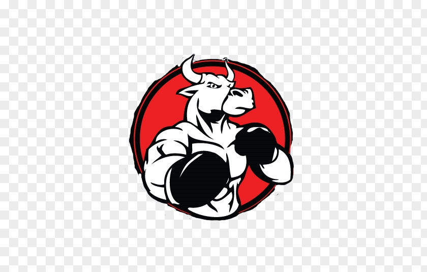 BULL FIGHTING Cartoon Logo Headgear Clip Art PNG