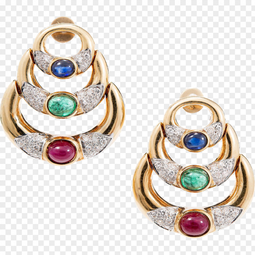 Gemstone Earring Cabochon Jewellery Sapphire PNG