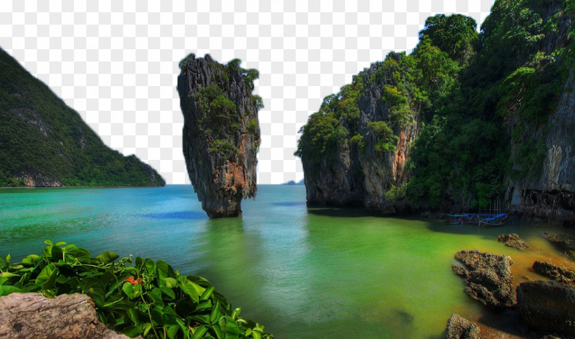 Beautiful Sea Reflection Phi Islands Phang Nga Province Bay Phuket Island James Bond PNG