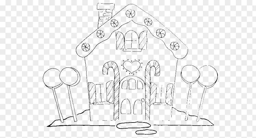 Cute Candy Corn Coloring Pages Gingerbread House Cane Lollipop Christmas PNG