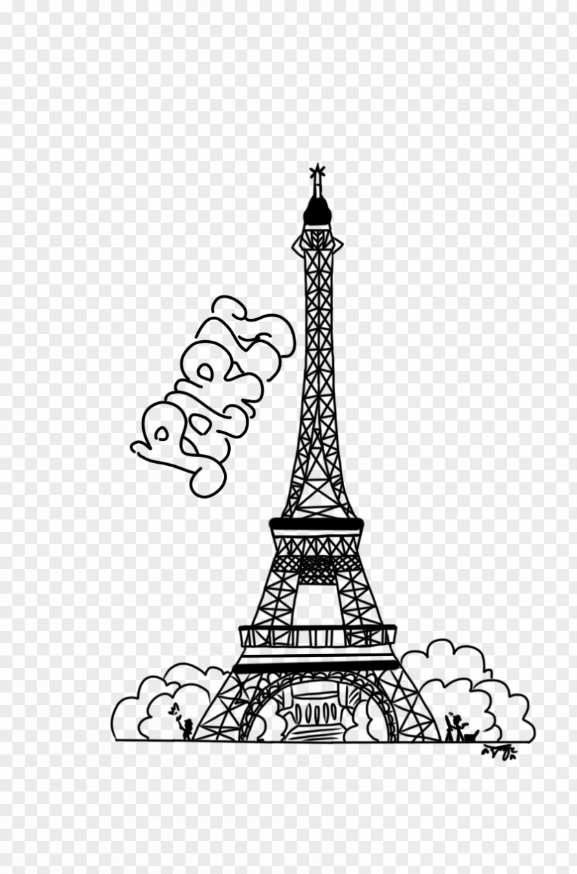 Eiffel Tower Silhouette New7Wonders Of The World Coloring Book Drawing PNG