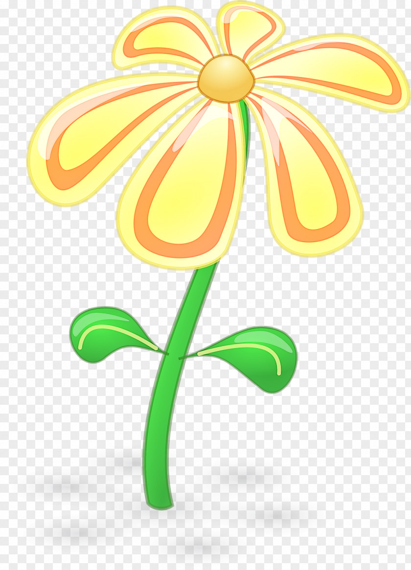 Green Plant Flower Petal Stem PNG