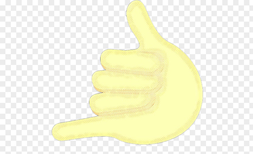 Safety Glove Gesture Yellow Finger Hand Thumb PNG