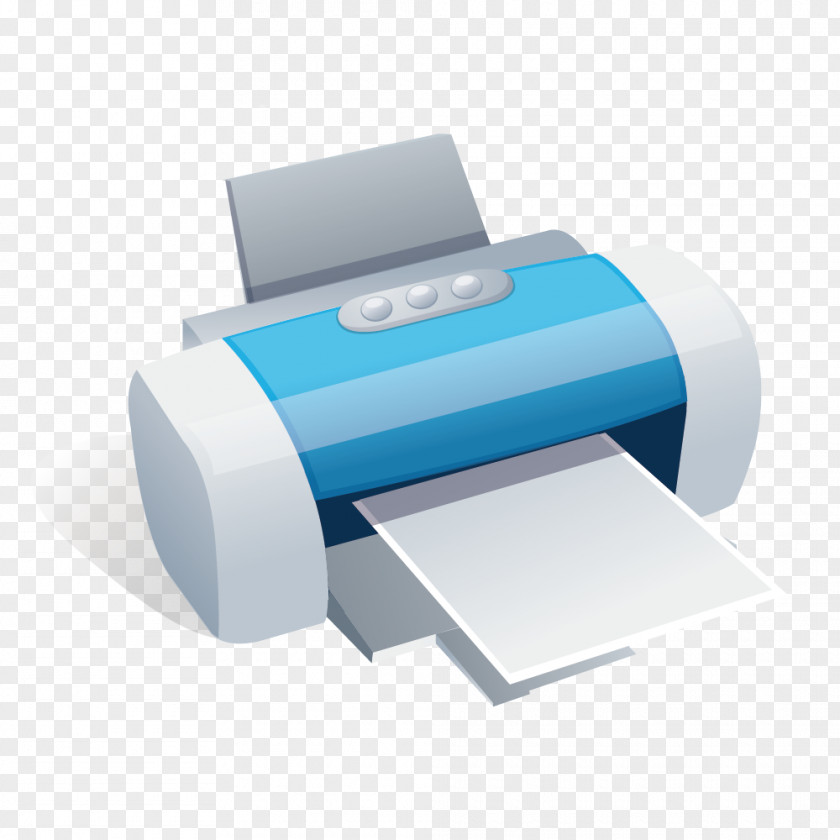 White Printer Vector Material Digital Printing Icon PNG