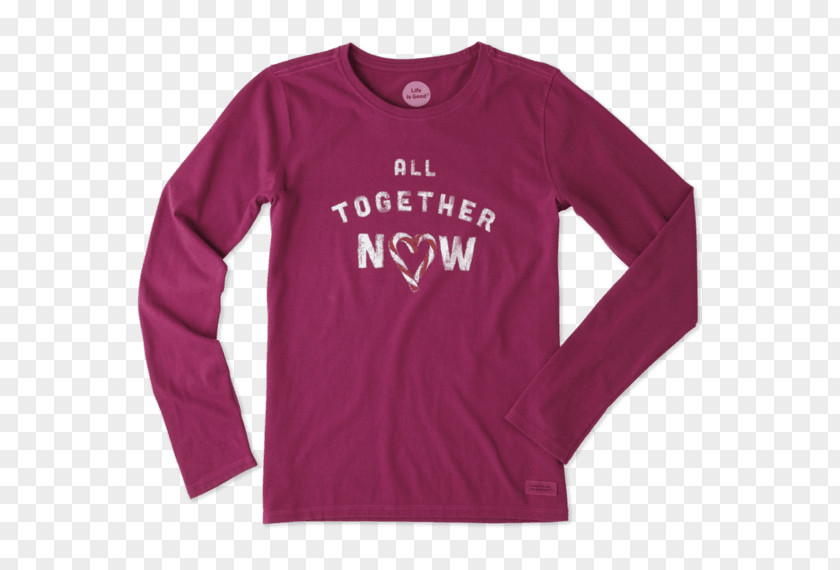 All Together Now Long-sleeved T-shirt Sweater Bluza PNG