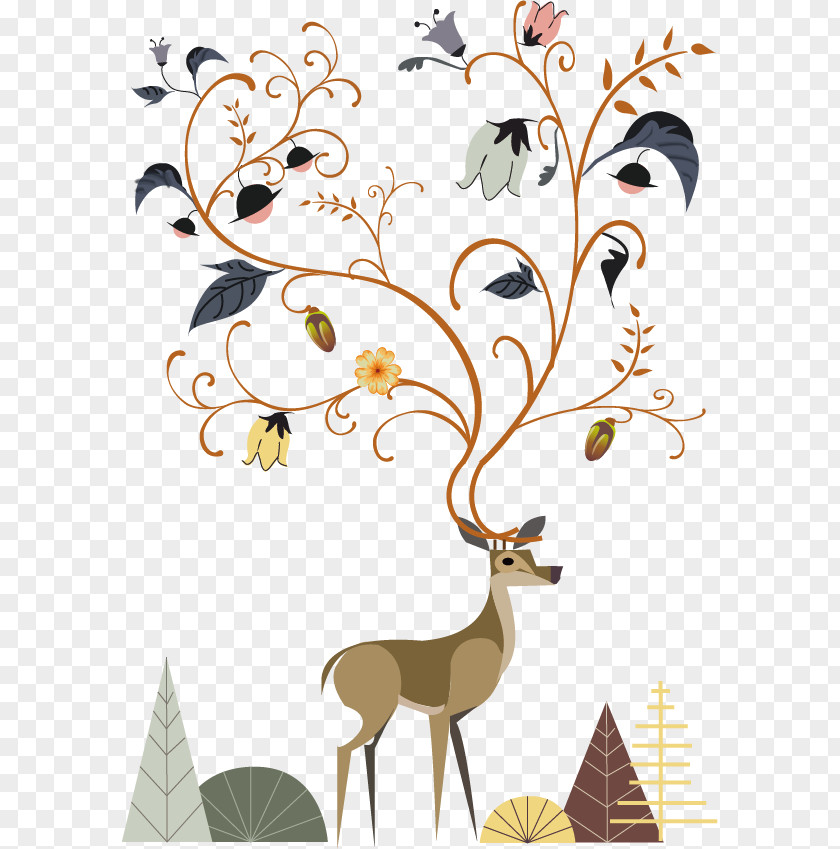 Flower Deer Sika Pxe8re Davids Chital PNG