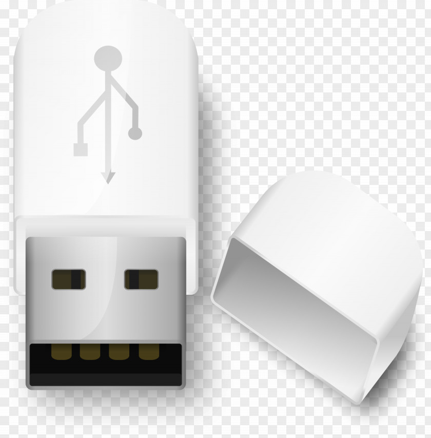 USB Laptop Flash Drives Clip Art PNG