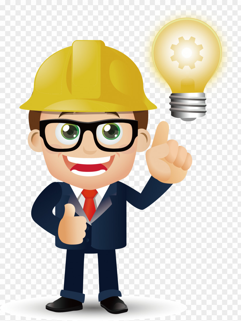 Architectural Engineer Vector Material Cartoon Architecture PNG