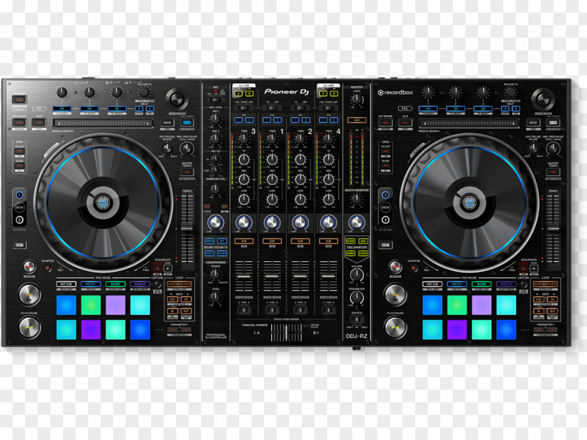 DJ Controller Pioneer Disc Jockey Audio Mixers DDJ-RX PNG