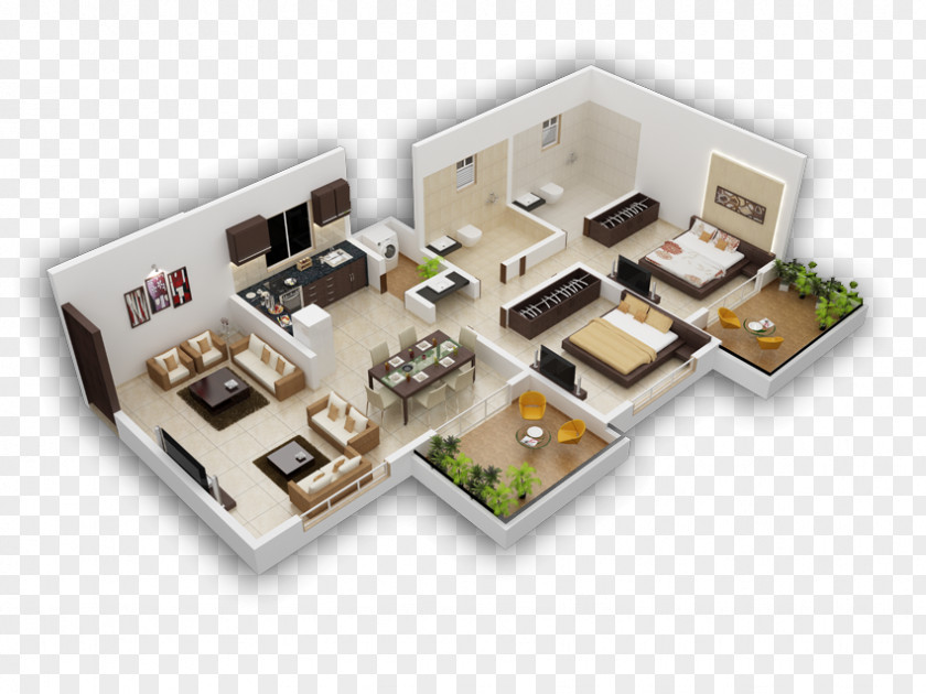 House Isometric Projection Granger Apartment Axonometric PNG