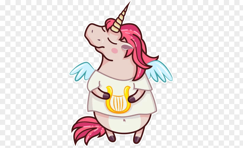 Unicorn Telegram Sticker Messaging Apps 5 минут назад PNG