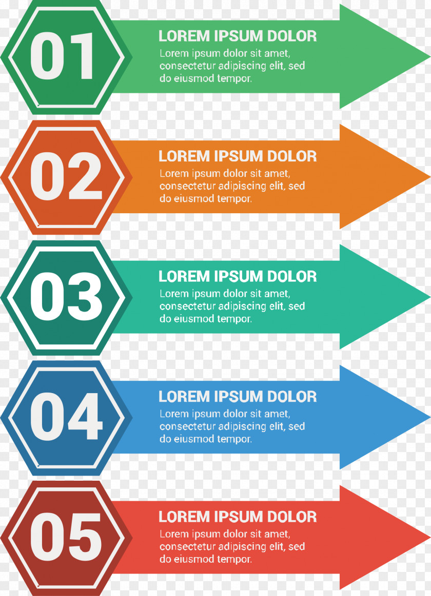 Vector Hand-painted Arrow Labels Chart Infographic Diagram Information PNG