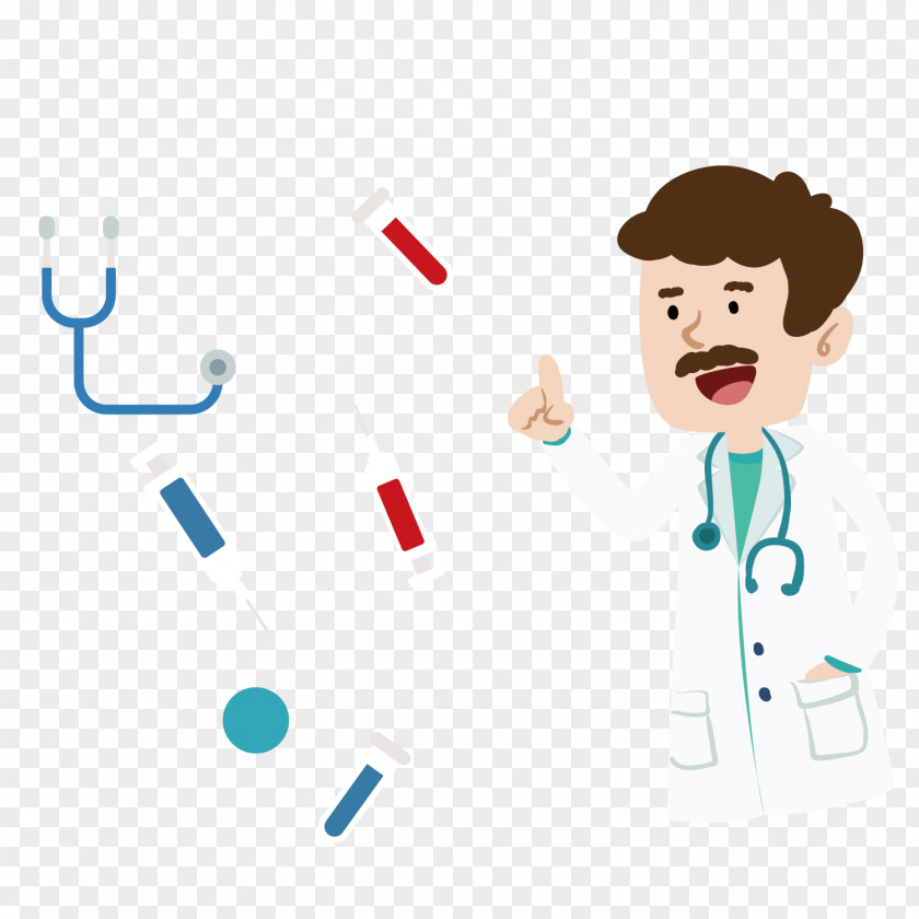 Cartoon Doctor Vector Illustration Physician Hospital Medicine Health PNG