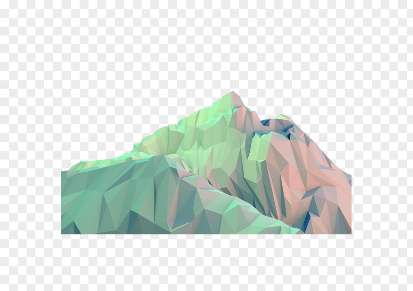 Geometric Mountain Geometry 3D Computer Graphics Film PNG