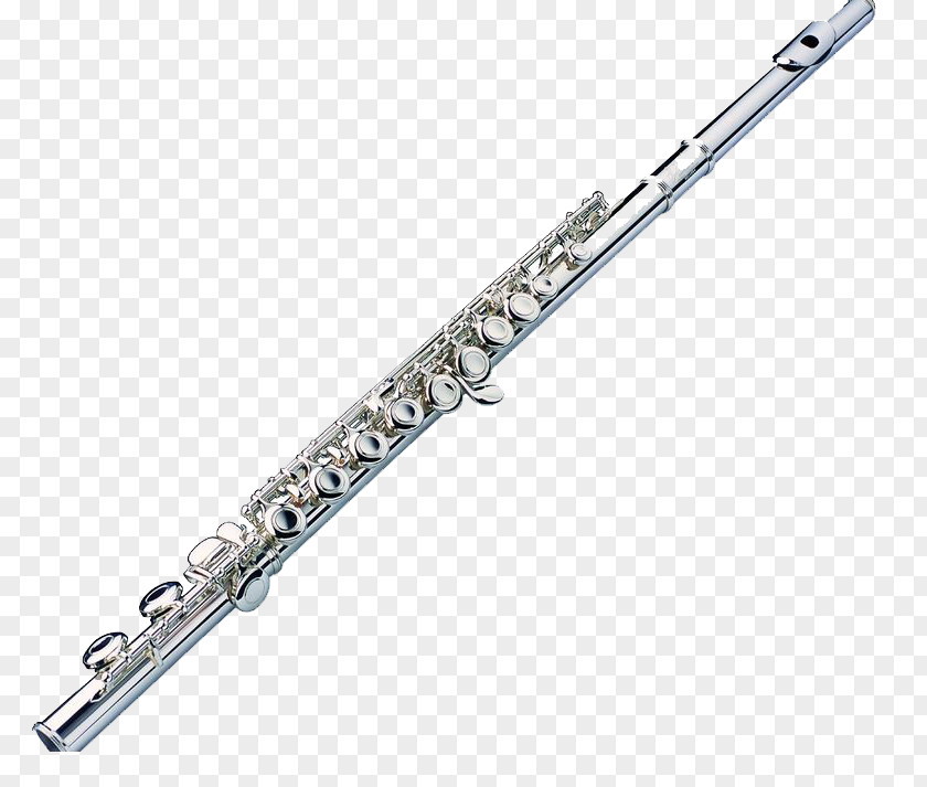 Silver Clarinet Western Concert Flute Pearl Drums Wind Instrument Musical PNG