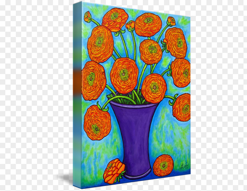 Buttercup Flower Still Life Acrylic Paint Child Art Visual Arts PNG