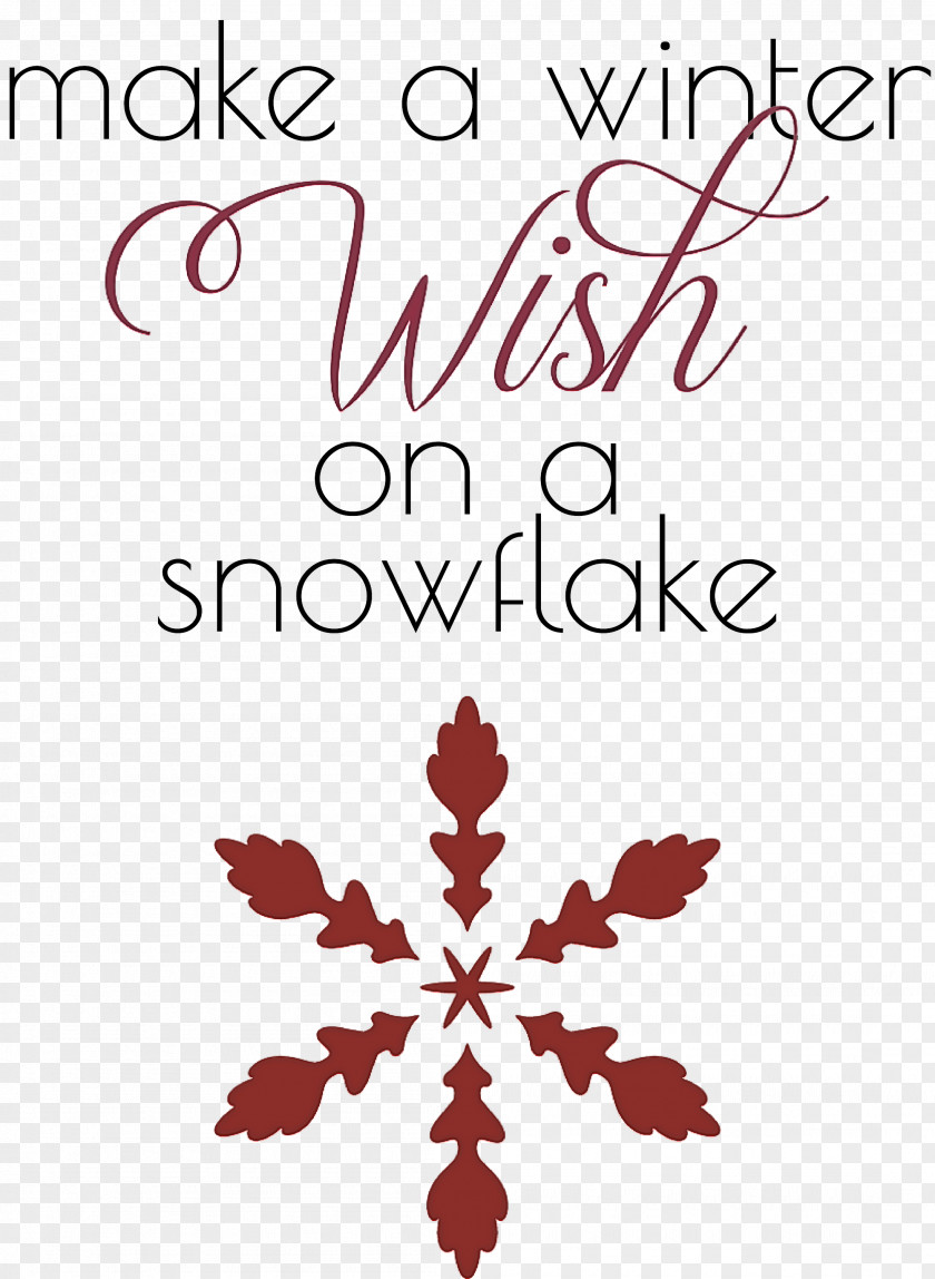 Winter Wish Snowflake PNG