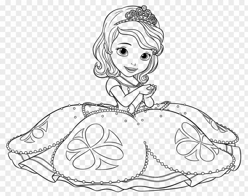 Maternal And Child Painting Illustration Sheet Princess Amber Coloring Book Drawing Butterfly Disney Junior PNG