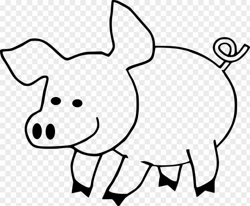 Pig Coloring Book Cuteness Adult Clip Art PNG