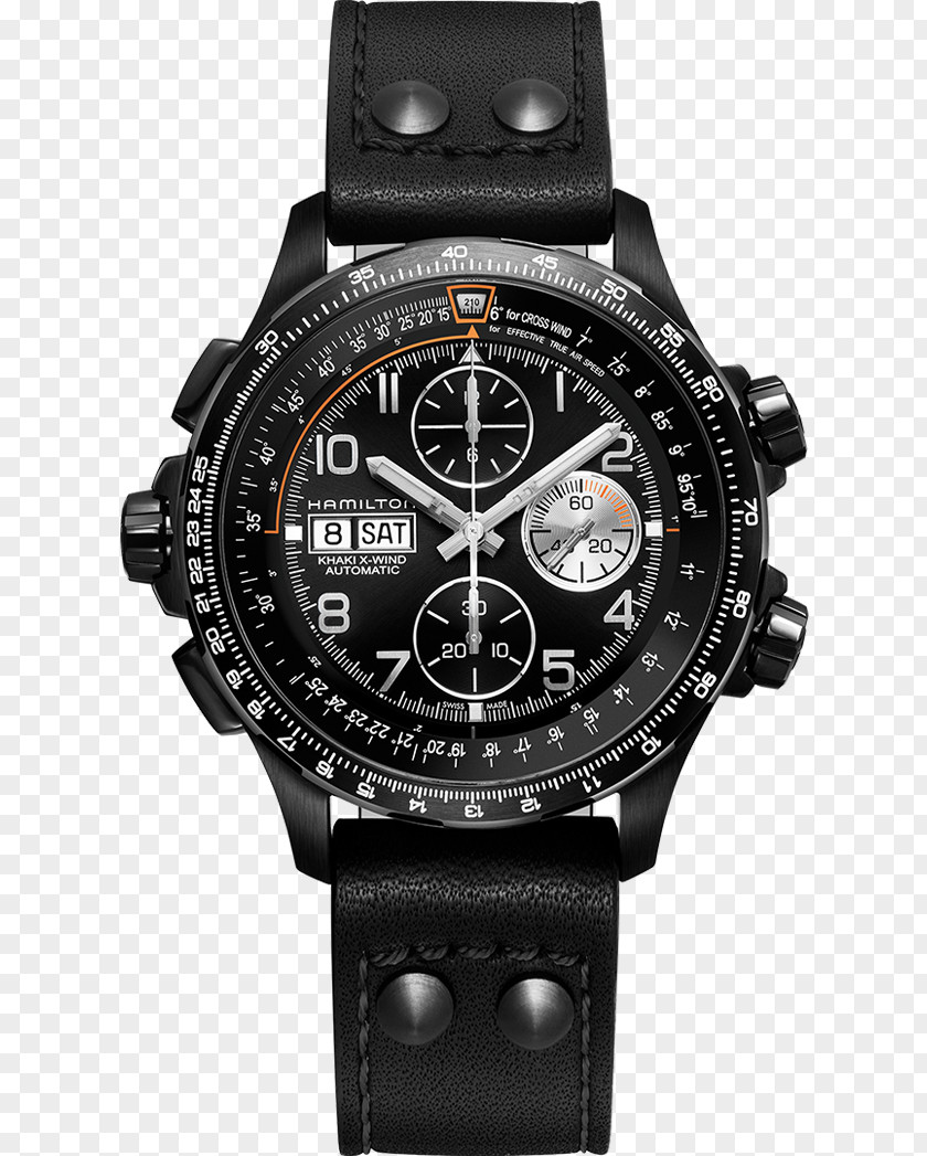 Watch Hamilton Men's Khaki Aviation X-Wind Auto Chrono Chronograph Company Automatic PNG