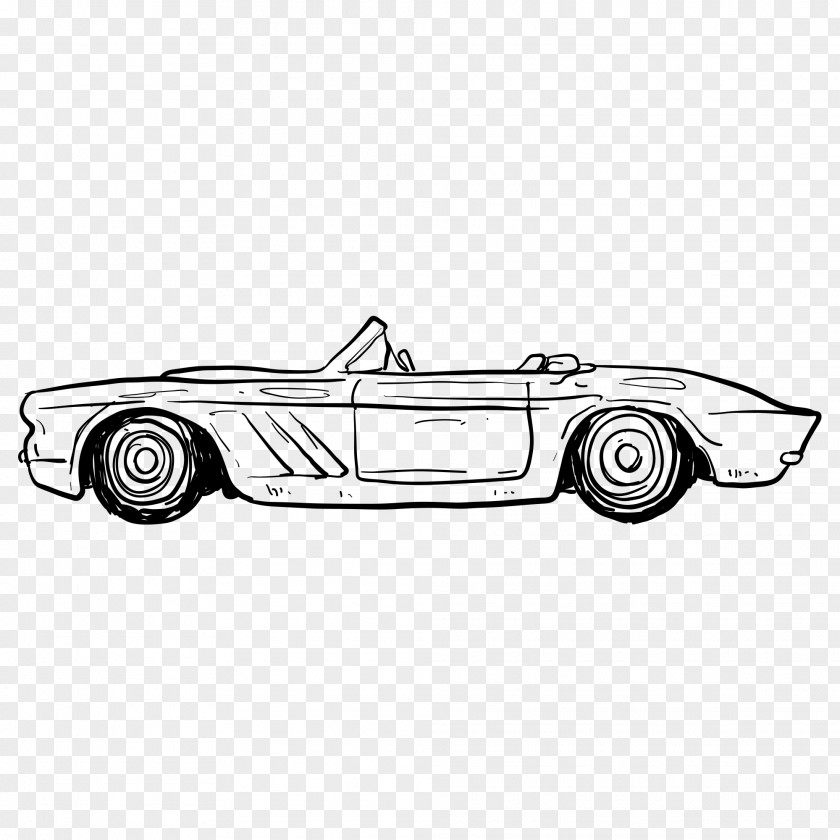 Automotive Artwork Sports Car Vintage PNG