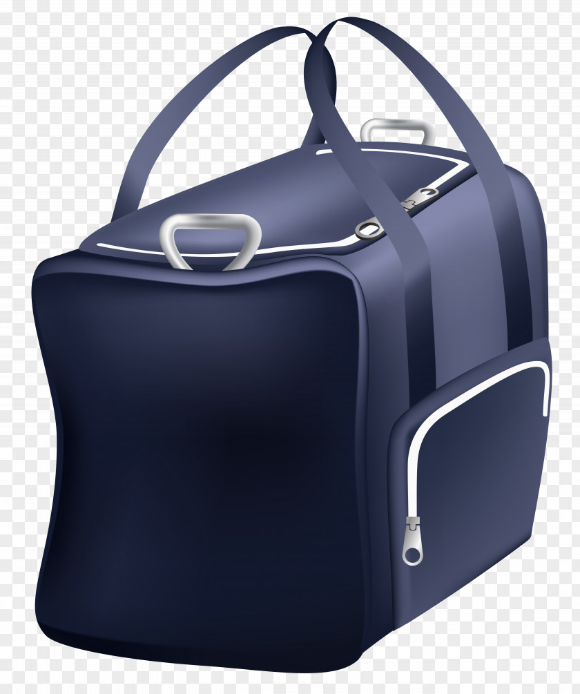 Blue Travel Bag Clip Art Image Suitcase Backpack PNG