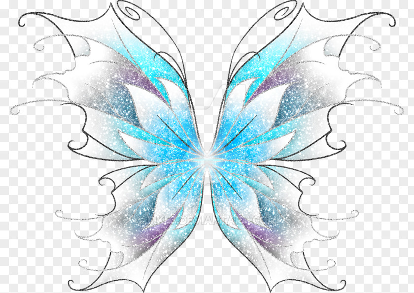 Fallings Angels Butterfly Fairy Pattern PNG