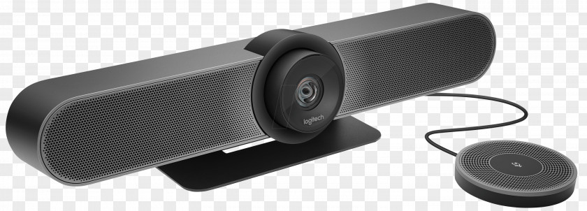 Microphone 4k Webcam 3840 X 2160 Pix Logitech MeetUp Stand Expansion High-definition Television PNG