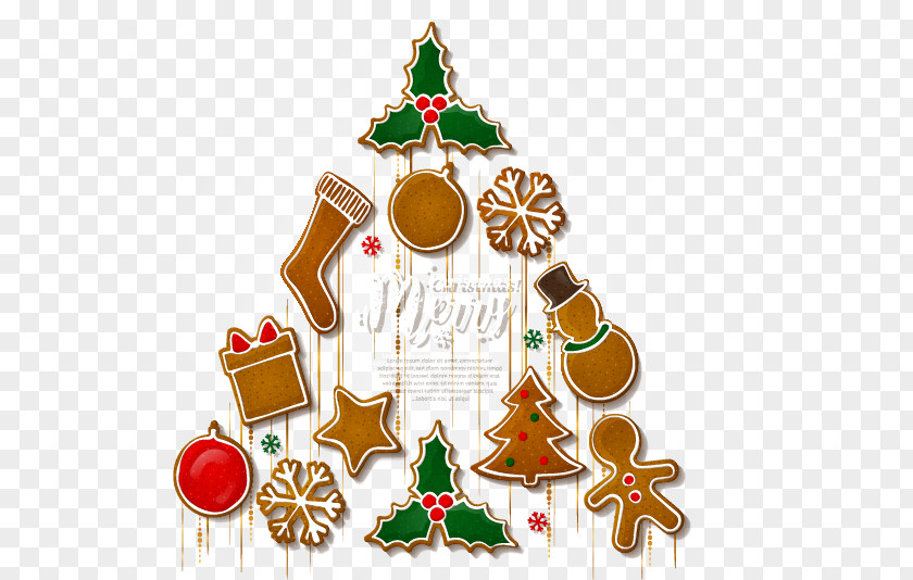 Jigsaw Christmas Tree Ornament Card PNG