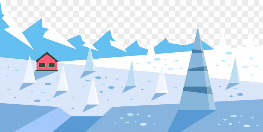 A World Of Ice And Snow Adventure Illustration PNG