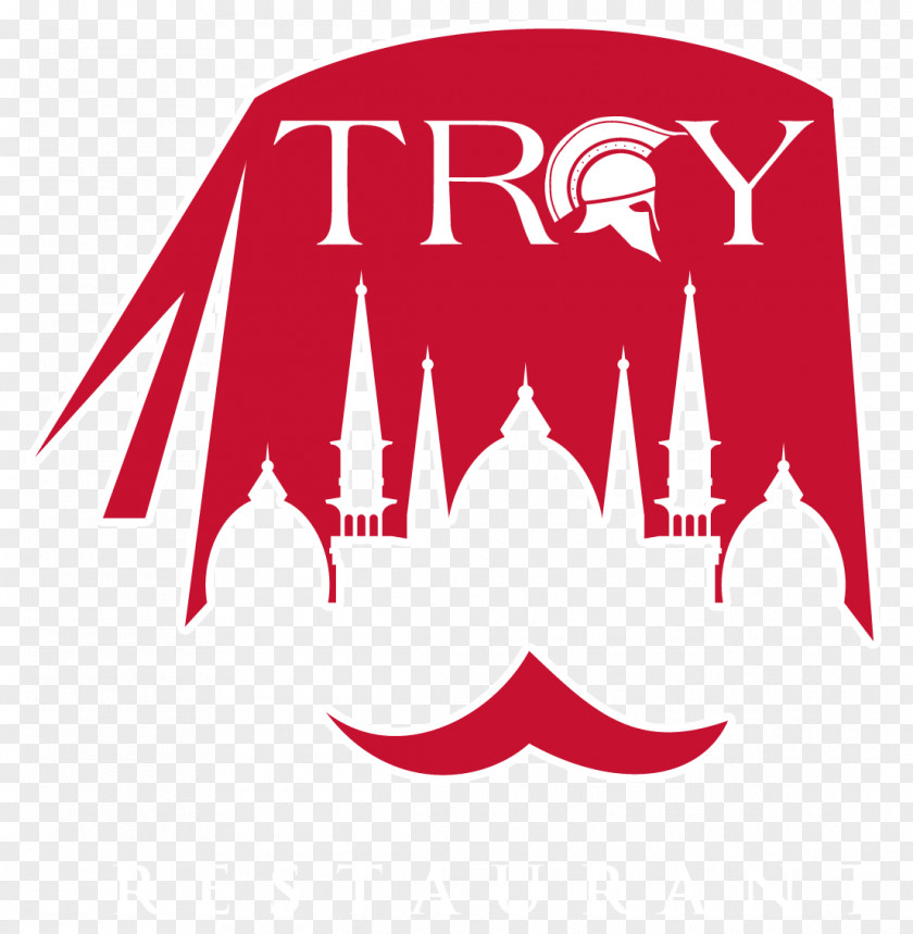 Design Turkish Cuisine Logo Troy Restaurant PNG