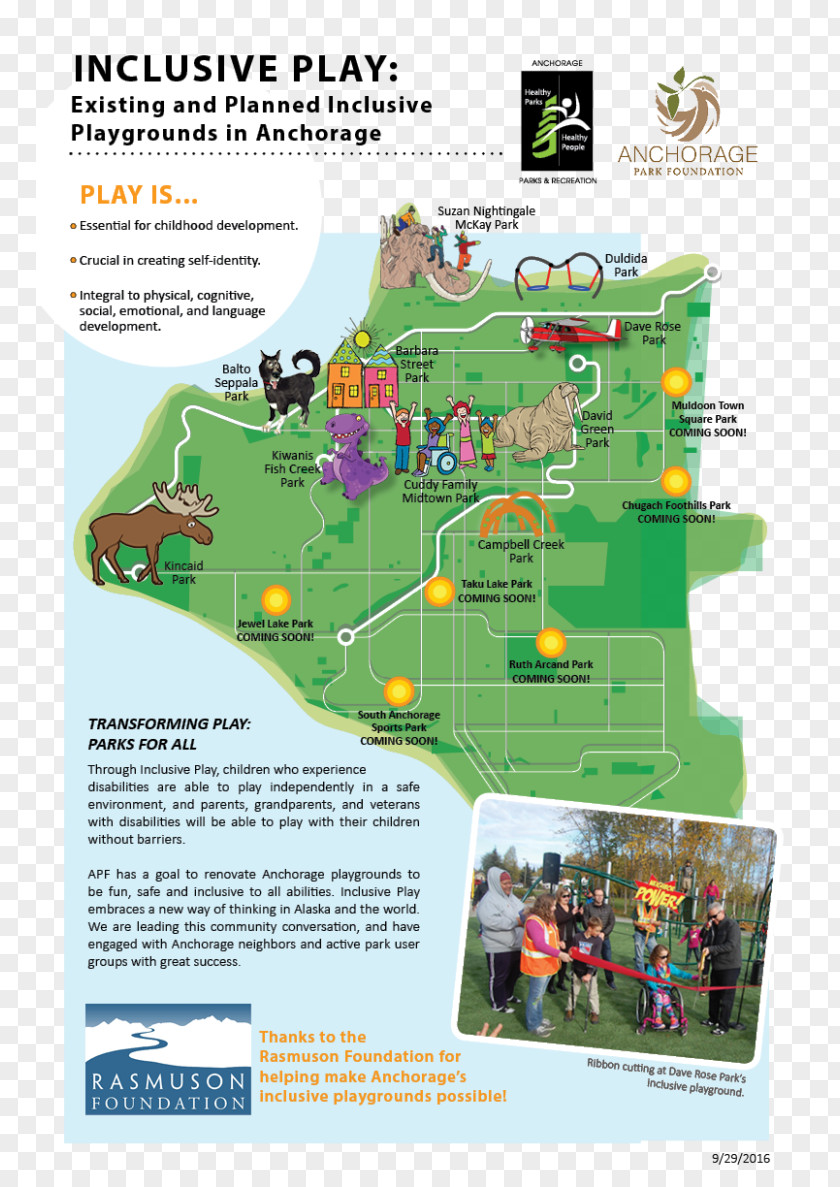 Map Anchorage Park Foundation Playground PNG