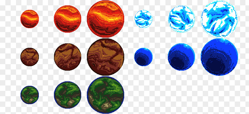 Planet Pixel Art Image Pixelation PNG