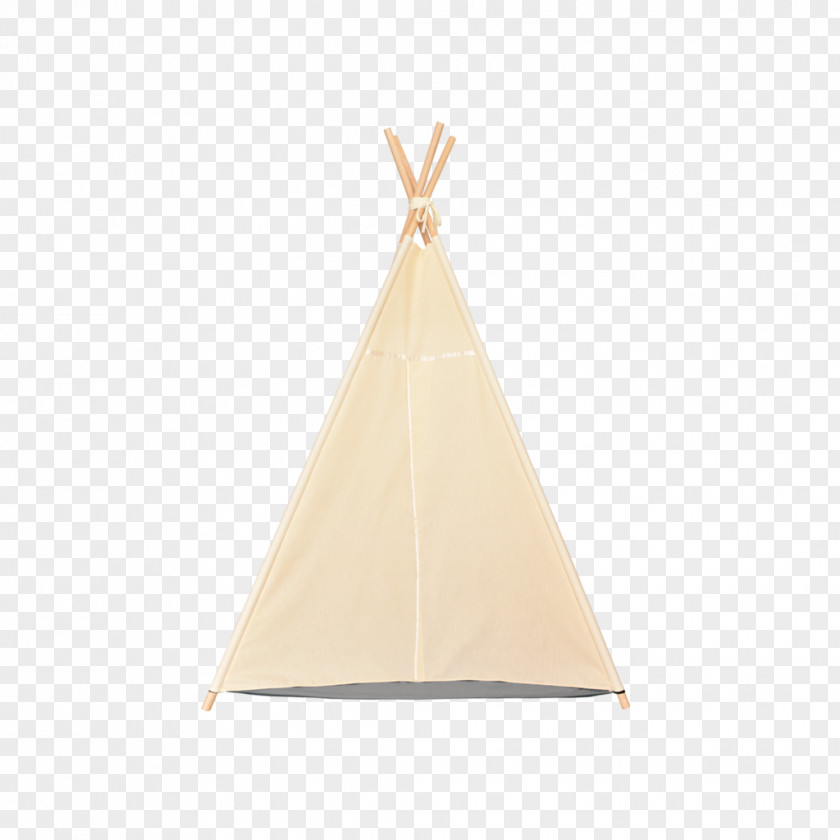 Tipi Wood Triangle Beige PNG