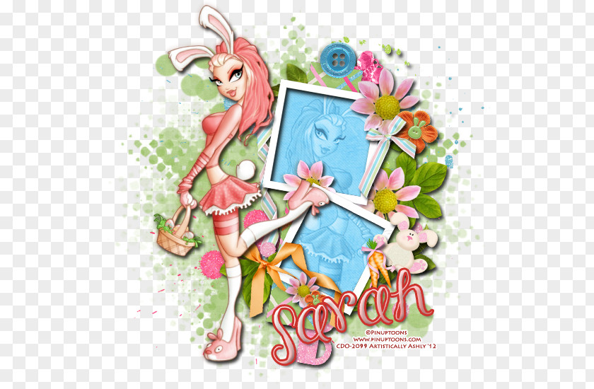 Easter Floral Design Vertebrate Bunny PNG