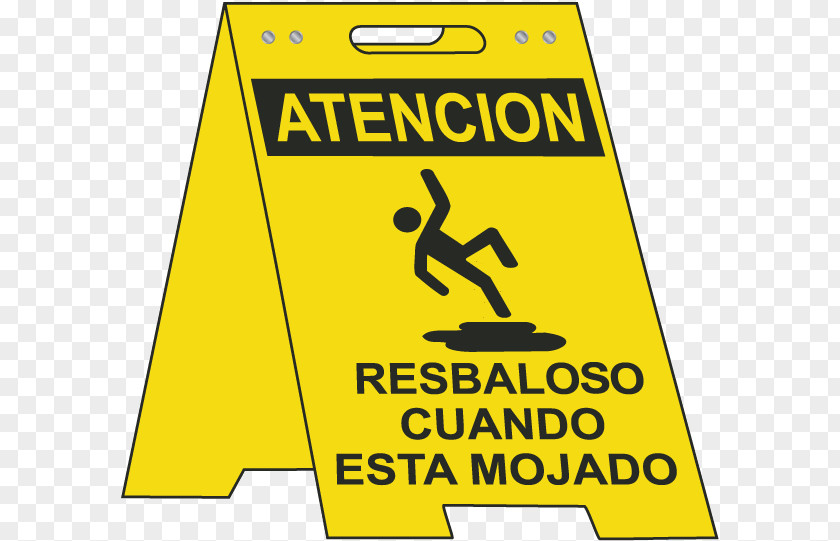 Falling Hazard Safety Warning Sign PNG