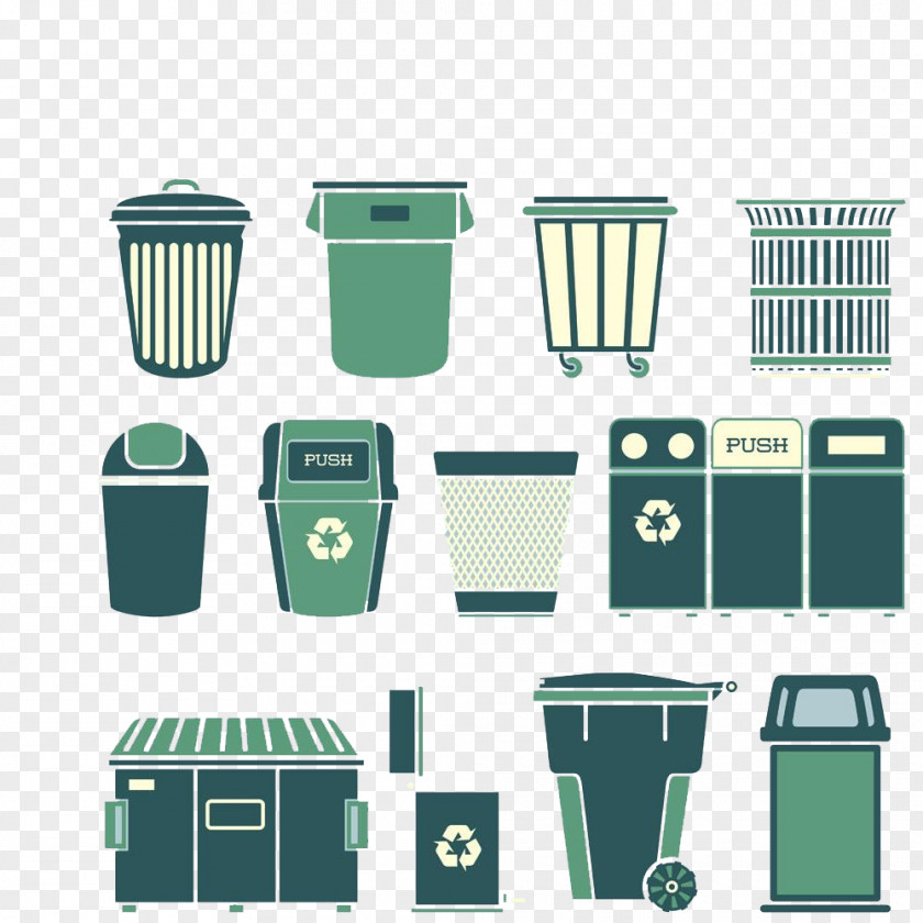 Garbage Can Rubbish Bins & Waste Paper Baskets Product Design Line PNG