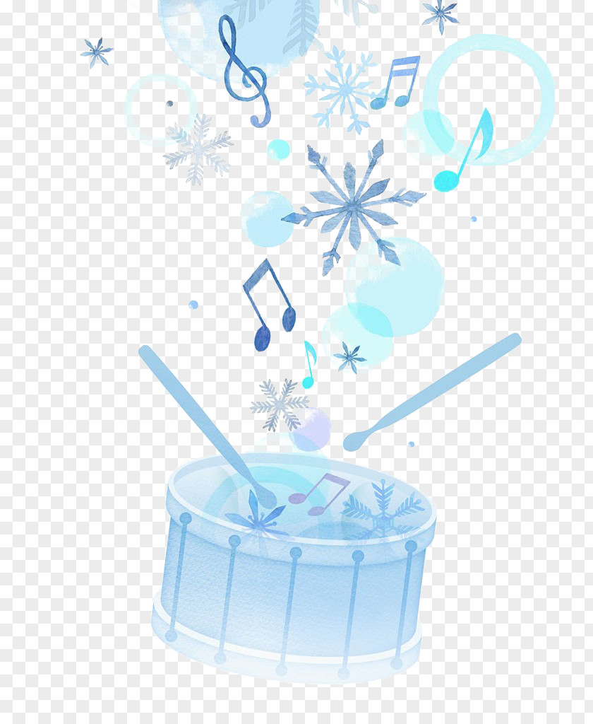 Hand Painted Watercolor Blue Drums PNG painted watercolor blue drums clipart PNG