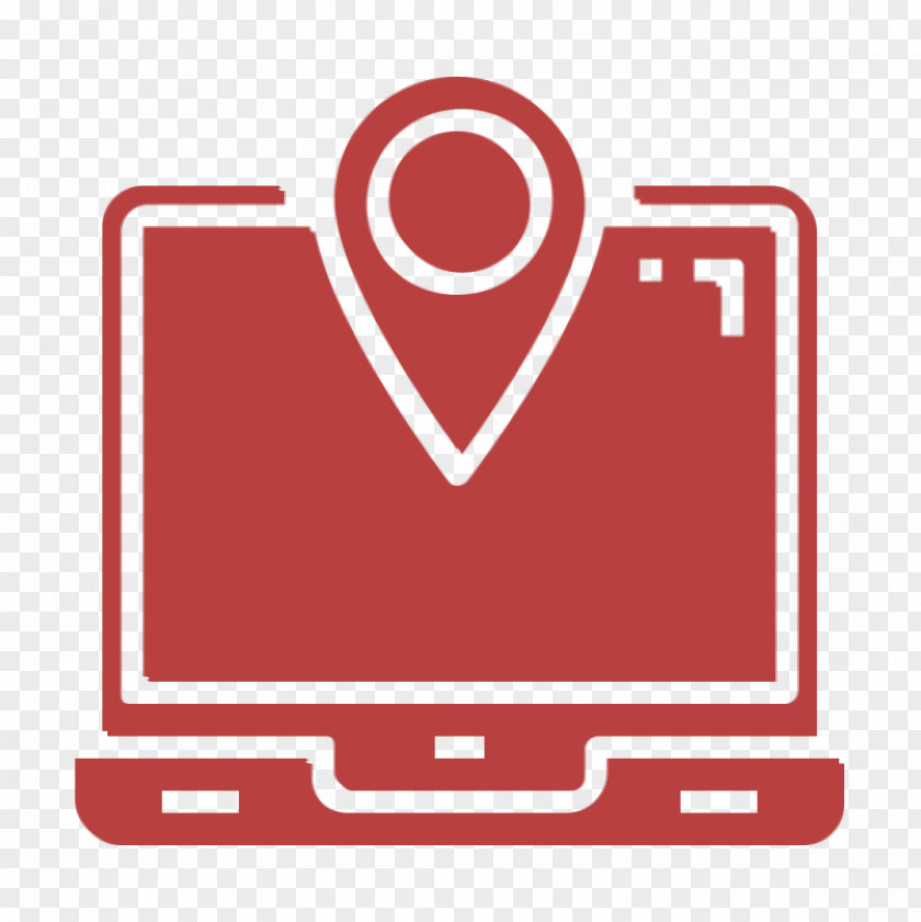 Logistic Icon Laptop Maps And Location PNG