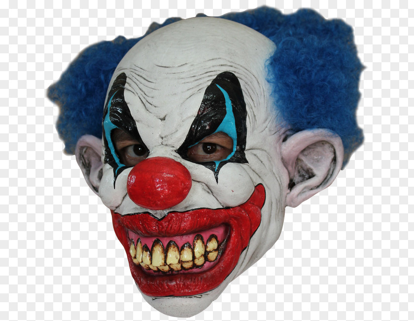 Mask Evil Clown It Halloween Costume PNG