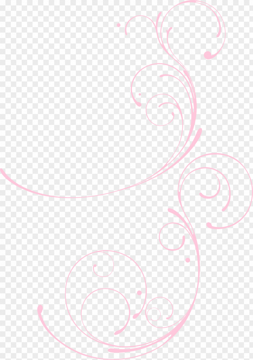 Pink Line Pattern Circle Petal PNG