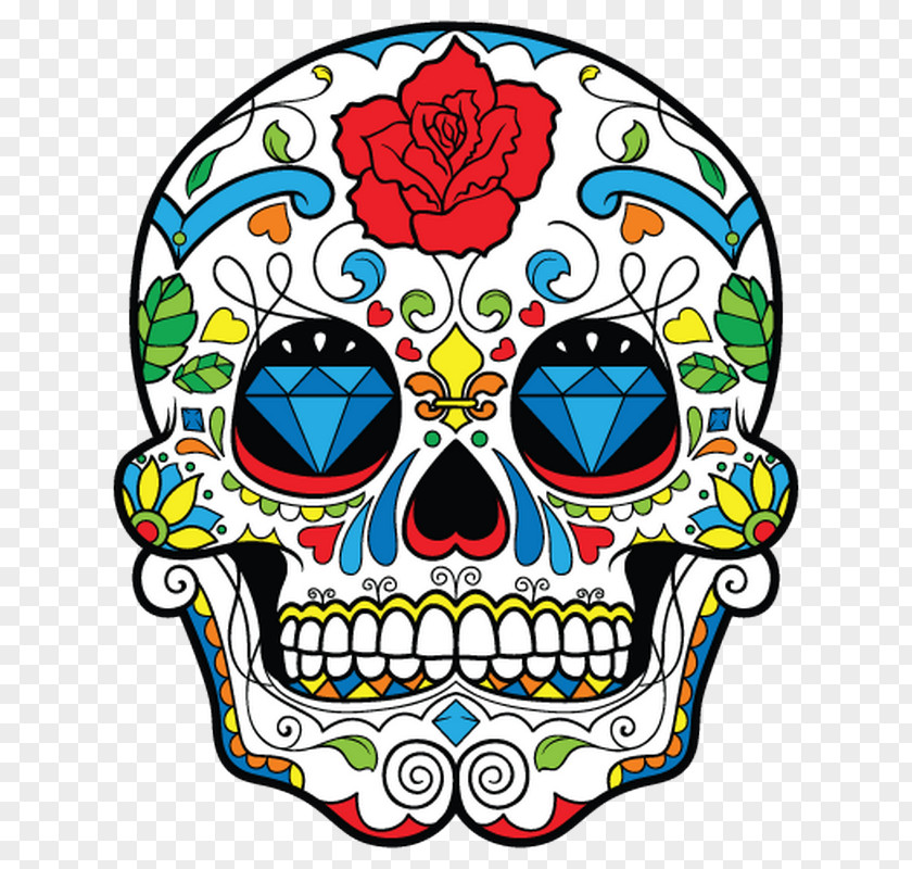 Skull Calavera Day Of The Dead PNG