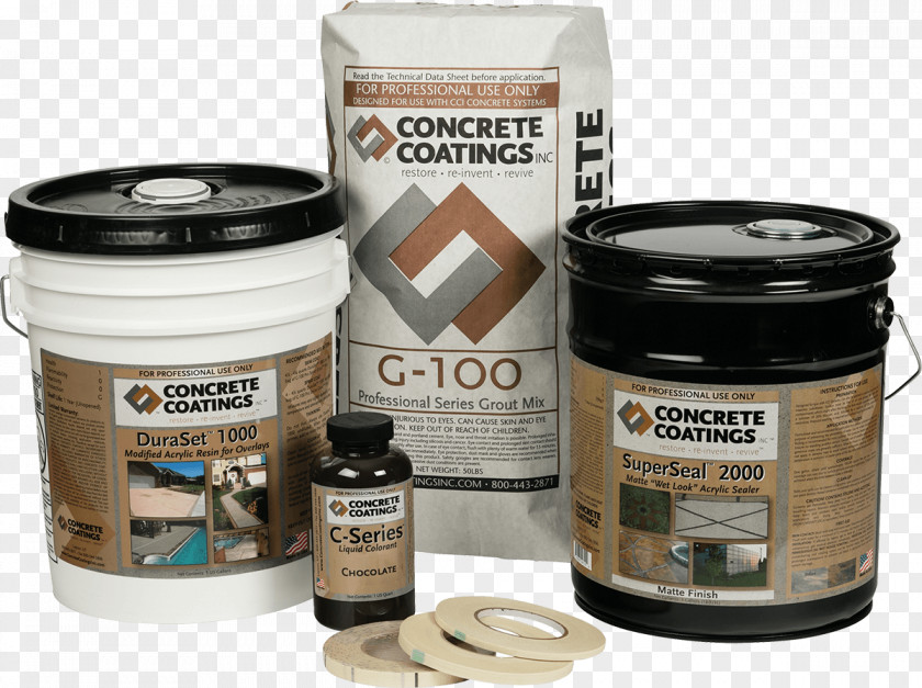 Acrylic Resin Paint Stamped Concrete Polymer PNG